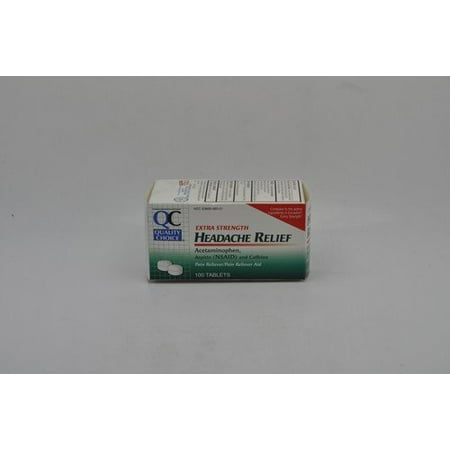 2 Pack QC Headache Relief Extra Strength 50 Tabs Each