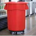 thumbnail image 3 of Soro Essentials- Plastic Rolling Trash Can Dolly with Wheels Black Color- Trash Can Roller Base for Round 20, 32, 44 and 55 Gallon Containers Twist On and Off with 5 Swivel Caster Wheels, 3 of 6