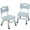 Light Gray, variant on 2 Pack Adjustable Kids Chair 3 Level Height Adjustable Toddler Chair, Plastic Indoor Outdoor Child Chair for Children Age 2-8 Family School Home Daycare Use