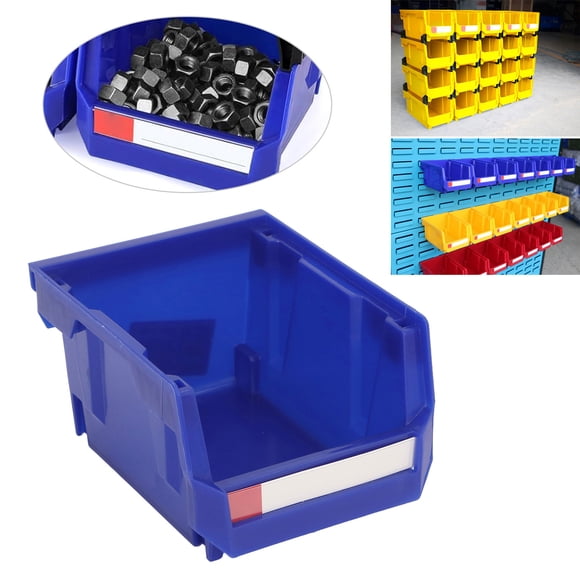 Parts Storage Rack Combination Type Wall Mounted Stackable Shop Tool Bin Nails Screws Beads Buttons Organizer 5.31 X 4.13 X 2.99in