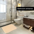 thumbnail image 2 of PiccoCasa Bath Mat Memory Foam Bath Rugs for Bathroom, Beige 24" x 16"/60 x 40cm(L*W), 2 of 6