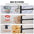 thumbnail image 3 of VEVOR Shop Vacuum Wet and Dry, 5 Gallon 6 Peak HP Wet/Dry Vac, Powerful Suction with Blower Function with Attachments 2-in-1 Crevice Nozzle, 3 of 8