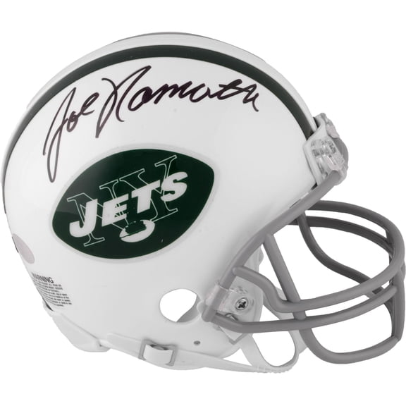 Joe Namath New York Jets Autographed Riddell Throwback Mini Helmet - Fanatics Authentic Certified