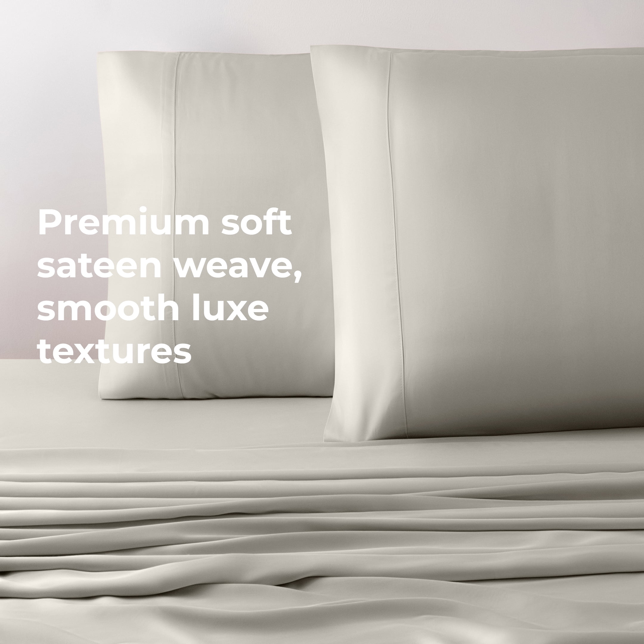 Cariloha Resort Bamboo Viscose 4-Piece Bed Sheet Set - Cooling, Odor-Resistant, Sustainable, Hypoallergenic, Soft and Durable - Flat and Fitted Sheets and Two Pillowcases - Queen - Harbor Gray