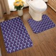 thumbnail image 2 of Yiaed Cell Tower Print Bathroom Mat Set 2 Pieces Mat Anti-Skid Pad Ultra Soft and Absorbent Bathroom Bath Mat Contour Bath Rugs for Toilet Base, 2 of 6