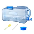 thumbnail image 1 of Almencla Contenant d'Eau de Camping Pichet de Stockage d'Eau Grand avec Couvercle de Remplacement Porte-Eau avec Robinet pour Pêche Randonnée Sac à Dos Randonnée 24 L, 1 of 8