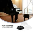 thumbnail image 2 of Jiandong piano cups 12pcs Piano Caster Cups Leg Pads for Grand Piano (Black+White+Transparent)(3.43X3.43X0.79Inch), 2 of 10