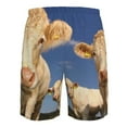 thumbnail image 6 of Kll Cows Cattles Men'S Casual Summer Beach Shorts Hawaiian Shorts With Pockets-X-Large, 6 of 9
