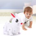 thumbnail image 1 of QIPOPIQ Singing And Dancing Glowing Rabbit Educational Toy White, 1 of 7