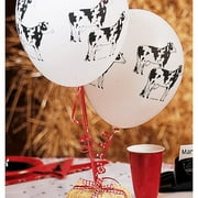 Balloons with Printed Cow Image
