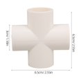 thumbnail image 2 of DEEPCRAFF 10Ud Unión De Tuberías PVC Fácil Montaje Para Accesorios De Y Fontanería, 2 of 8