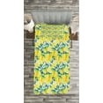 thumbnail image 3 of Ambesonne Kitchen Quilted Bedspread Set 2 Pcs, Watercolor Murky, Twin Size, Forest Green Yellow, 3 of 3