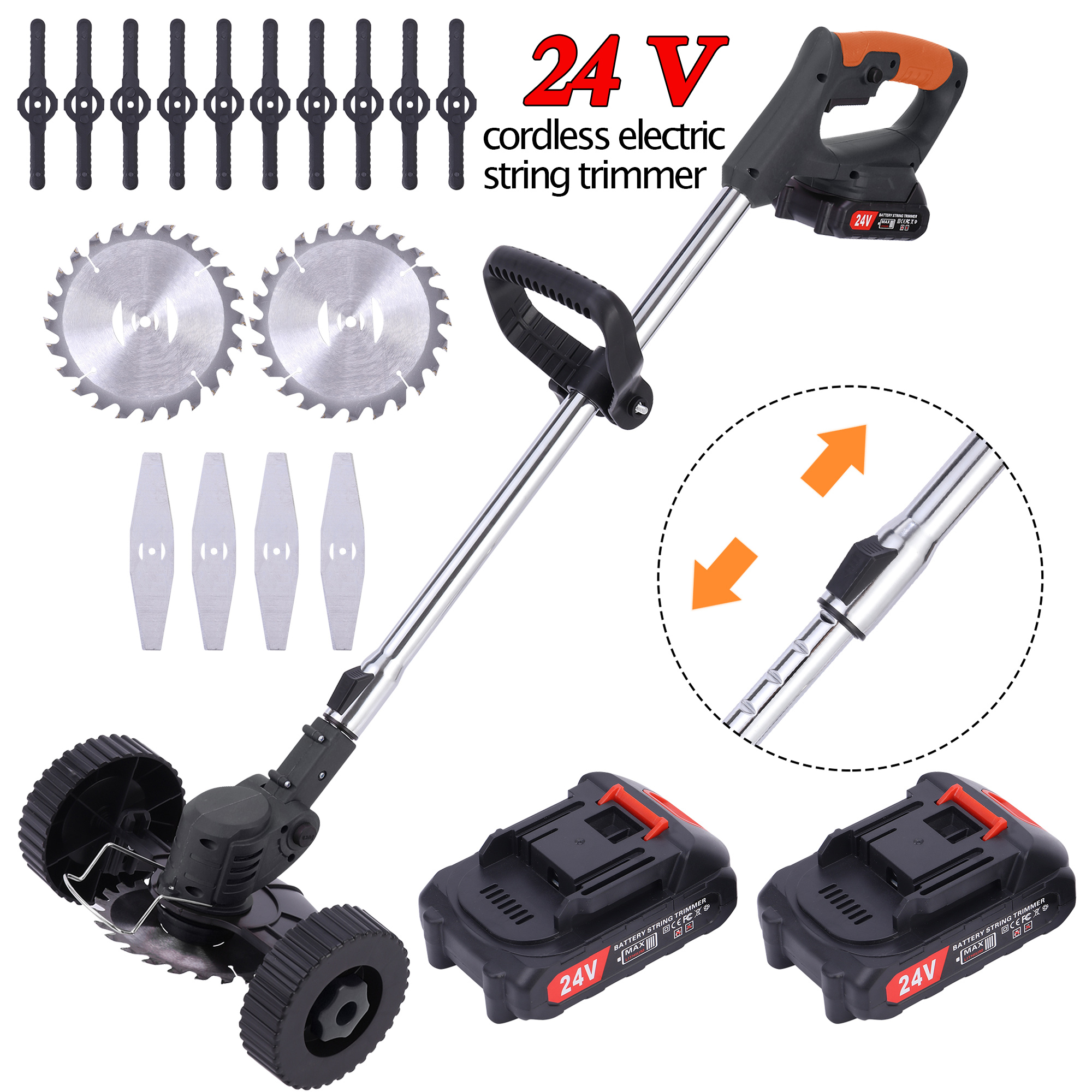 LELINTA 24V / 88V Electric Weed Eater, Lightweight Edger Lawn Tool