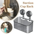 thumbnail image 4 of Installation Bath Baskets Toiletries Box Suction Cup Storage Rack Mounted Storage Bathroom Shelves Wall, 4 of 9