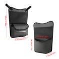 thumbnail image 4 of Bolsa de almacenamiento para asiento de coche, organizador de cuero para huecos de asiento de coche (gris), 4 of 8