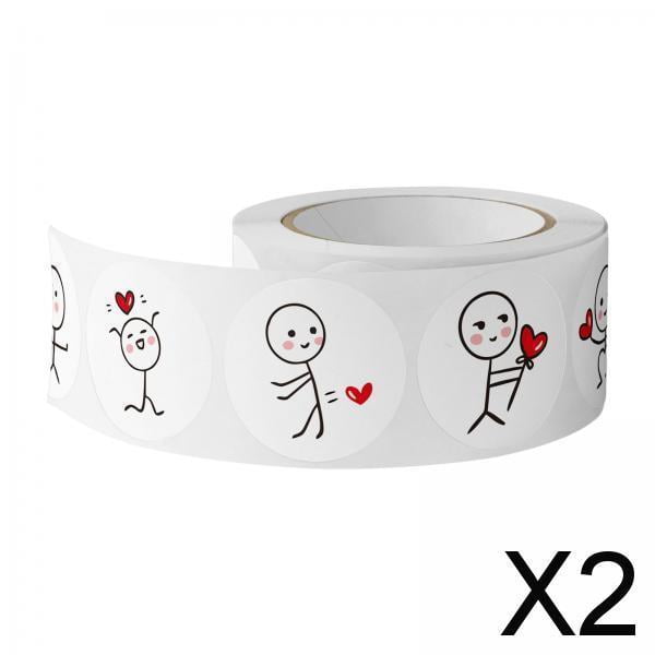 Colección de stickers de amor romántico Soledad 2 piezas