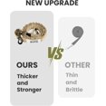 thumbnail image 5 of OutdoorMaster Bungee Dog Leash, Heavy Duty Dog Leash with Shock Absorption, 2 Padded Handles Training Leash, Improved Dog Safety and Comfort - Khaki Upgraded, 4 FT, 5 of 6
