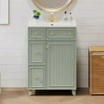thumbnail image 3 of 24-Inch Bathroom Vanity Cabinet with Ceramic Sink, 2 Drawers, 1 Door, 3 of 10