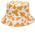 thumbnail image 3 of CoCopeaunts Cow Bucket Hat for Women Packable Double-Sided Wear Summer Cotton Men Fisherman Hat Beach Outdoor Sunshade Caps, 3 of 8
