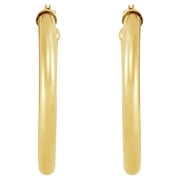 Brilliance Fine Jewelry 10K Yellow Gold 2.3MM x 23MM Round Hollow Hoop Earrings