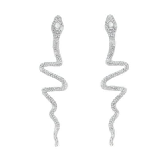 DESIGNICE Snake Design Earrings Jewelry Modern Snake Motifs Earrings Lightweight and Comfortable Ear Studs for Festivals