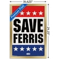 thumbnail image 3 of Ferris Bueller's Day Off - Save Ferris Wall Poster, 14.725" x 22.375", Framed, 3 of 6