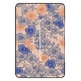 thumbnail image 3 of Peach Background Blue Orange Floral Print Outdoor Picnic Blanket, Foldable Waterproof Beach Mat, Portable Beach Blanket for Beach Camping, Hiking, Family Concerts, 3 of 8