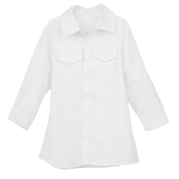 Conti Kids Toddler Girls Classic Long Sleeve White Blouse 6-7 Years