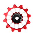 thumbnail image 1 of Soidarity Polea de desviador trasero de bicicleta profesional de 12T Rueda de guía de polea de aleación de aluminio con rodamiento de cerámica ligera Ciclismo No.1 Soidarity OD010398-01, 1 of 1
