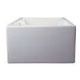 thumbnail image 6 of ALFI brand AB3918ARCH-B 39" Biscuit Arched Apron Thick Wall Fireclay Double Bowl Farm Sink, 6 of 7