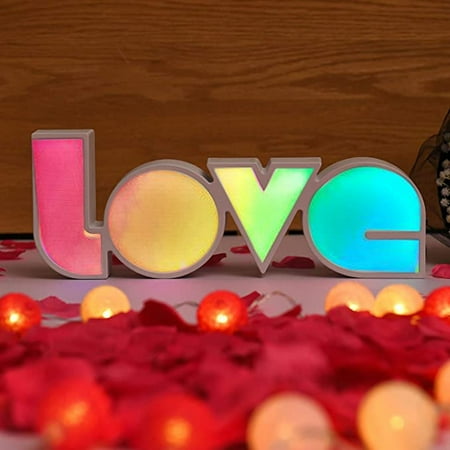 

Shiusina Creative Decorative Lights Proposal Holiday LOVE LED Lights Lantern Shape Light