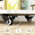 thumbnail image 6 of EastVita Gold Bar Cart,3 Tier Rotated Bar Cart with Wine Rack & Glass Holder,Bar Serving Cart with Wheels for Living Room Kitchen Dining Room,Gold, 6 of 7