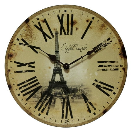 Infinity Eiffel Tower Wall Clock - Infinity Instruments Eiffel Tower 13.5W x 13.5H in. Wall Clock