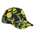 thumbnail image 3 of Haiem Lemon Fruits Flowers Leaves Baseball Cap Dad Hat Cotton Soft Adjustable Fashion Hats for Men Women Unisex Style Headwear, 3 of 9