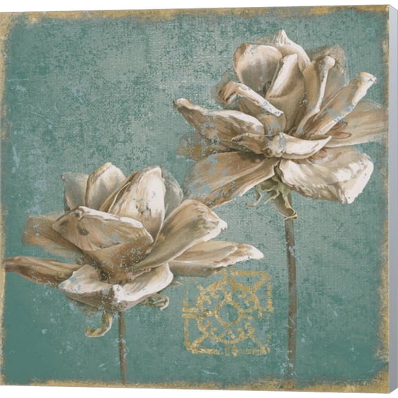 Seed Pod II no Words Turquoise by Beth Grove, Canvas Wall Art