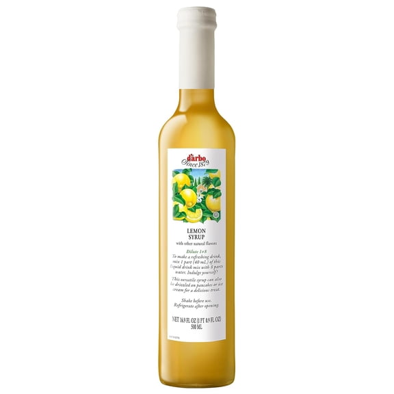 D’arbo All-Natural Sicilian Lemon Fruit Syrup, 500ml (16.9oz)