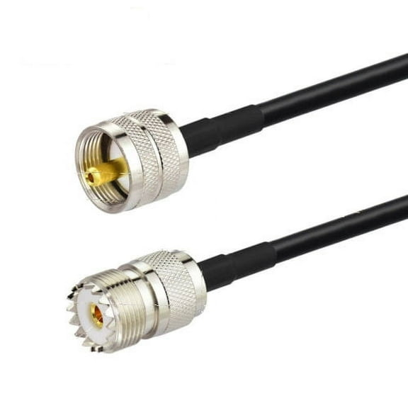 Marine AIS VHF Radio Antenna RG58 Cable UHF PL-259 Male to SO-239 Female Cable 10ft