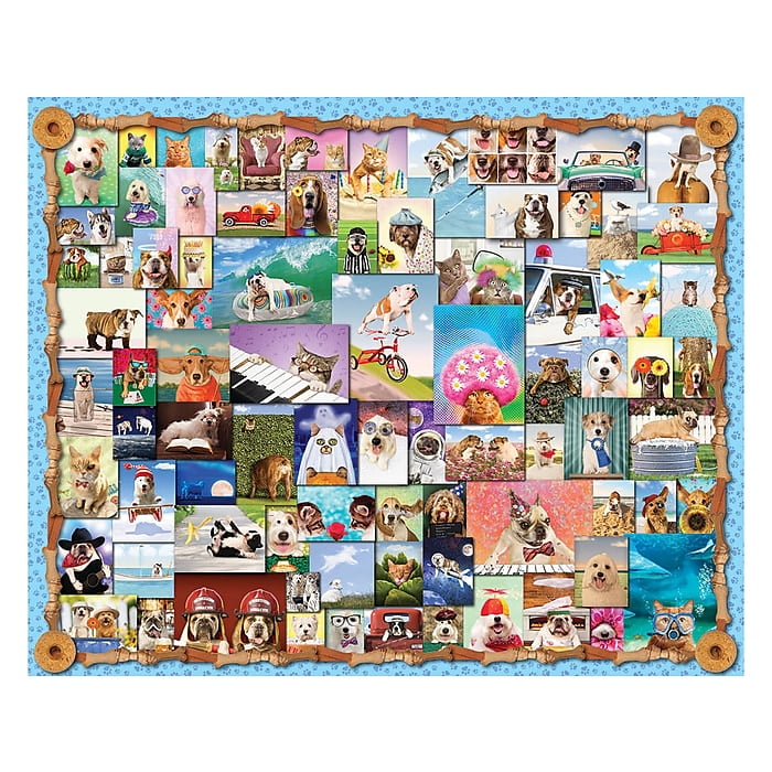 Jigsaw Puzzle 1000 Piece Springbok Animal Quackers Dogs Cats for sale online 