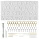 thumbnail image 1 of Moldes de resina con letras del alfabeto, fáciles de separar y reutilizables para manualidades con colgantes. Equipo estándar, 1 of 9