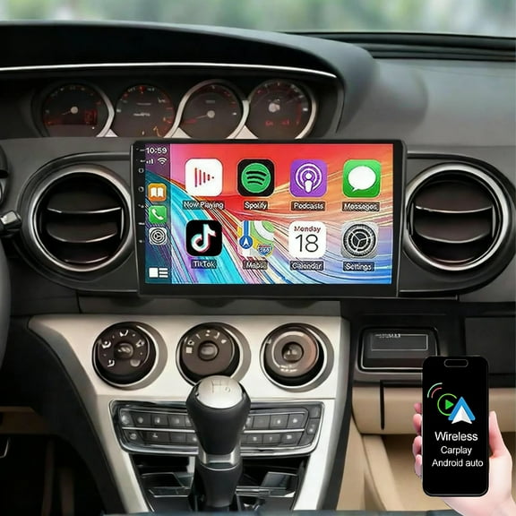 Gsuatey 4 64G 9inch Car Radio Stereo for Scion XB 2008-2015 with Carplay Android Auto Double Din Android 15 Touch Screen Car Radio Receiver w/WiFi GPS Bluetooth SWC AHD Backup Camera