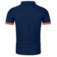 thumbnail image 6 of Yungyresw Polo Shirt for Men Slim Fit Short Sleeve Polo Contrast Trim Button Placket T-Shirt for Summer Wear Casual, 6 of 7