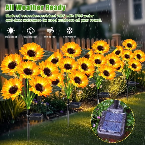 Solar Christmas Tree Outdoor Decor, Waterproof Solar Xmas Decorations Garden Stake Lights, Multi-Color LED Christmas Décor for Outside Landscape Pathway Porch Yard Holiday (4 Pcs Pink)