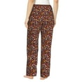 thumbnail image 3 of Xecao 70s Groovy Hippie Retro Women's Straight Lounge Pajama Pants: The Epitome of Relaxed Sleepwear, 3 of 9