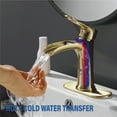 thumbnail image 5 of Yundoom Brushed Gold Bathroom Faucet,Bathroom Sink Faucet,Waterfall Bathroom Faucet, 5 of 8