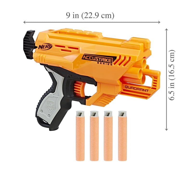 Nerf AccuStrike Elite Quadrant Gun Blaster with 4-Dart Rotating