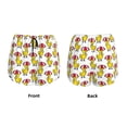 thumbnail image 3 of Salouo Rubber Duck Chicken Bird Print Women's 2 in 1 Running Shorts Double-Layer Shorts Athletic Workout Gym Yoga Shorts Running Shorts for Women-Small, 3 of 7