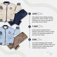 thumbnail image 4 of Wear Sierra Infant Toddler Boys 3-Piece Nautical Set Jacket Shirt Jeans Yellow, Size 12 Months, 4 of 9