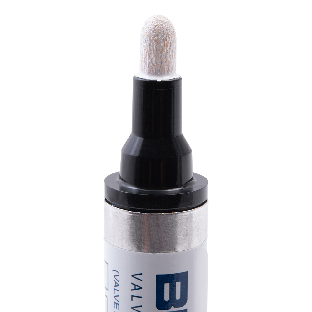 12 Pc Set White Brockmark Classic Industrial Paint Markers Permanent Pen Metal Glass Rubber Wood for Auto Construction Arts