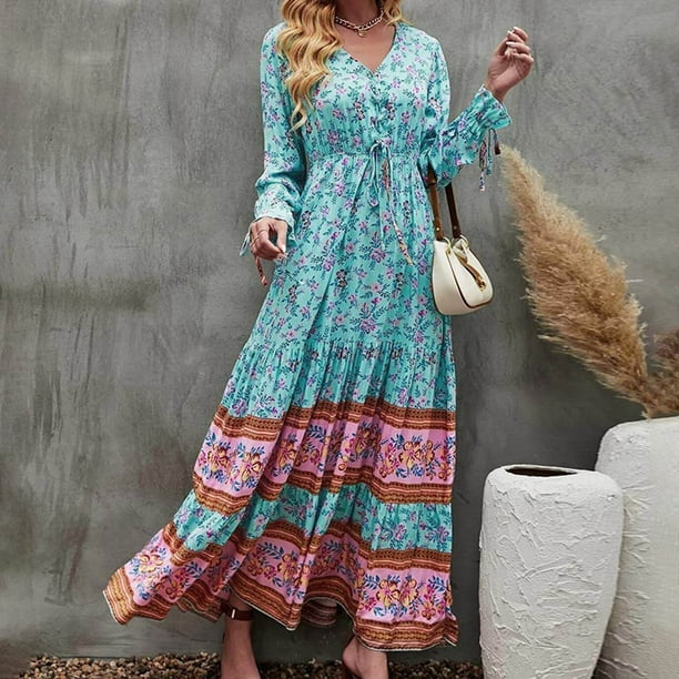 Maxi Dresses for Women Long Sleeve Women Fashion Comfortable