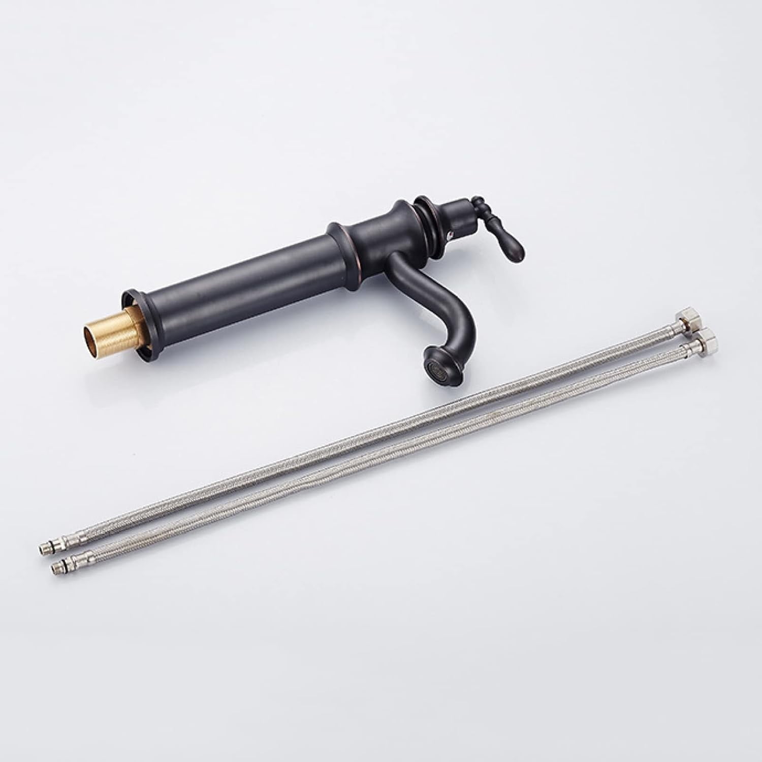 Vintage Bathroom Faucet, Brass Sink Faucet Bathroom, Hot and Cold Sink Mixer Tap Faucet, Single Hole Single Handle Bathroom Sink Faucet, Black